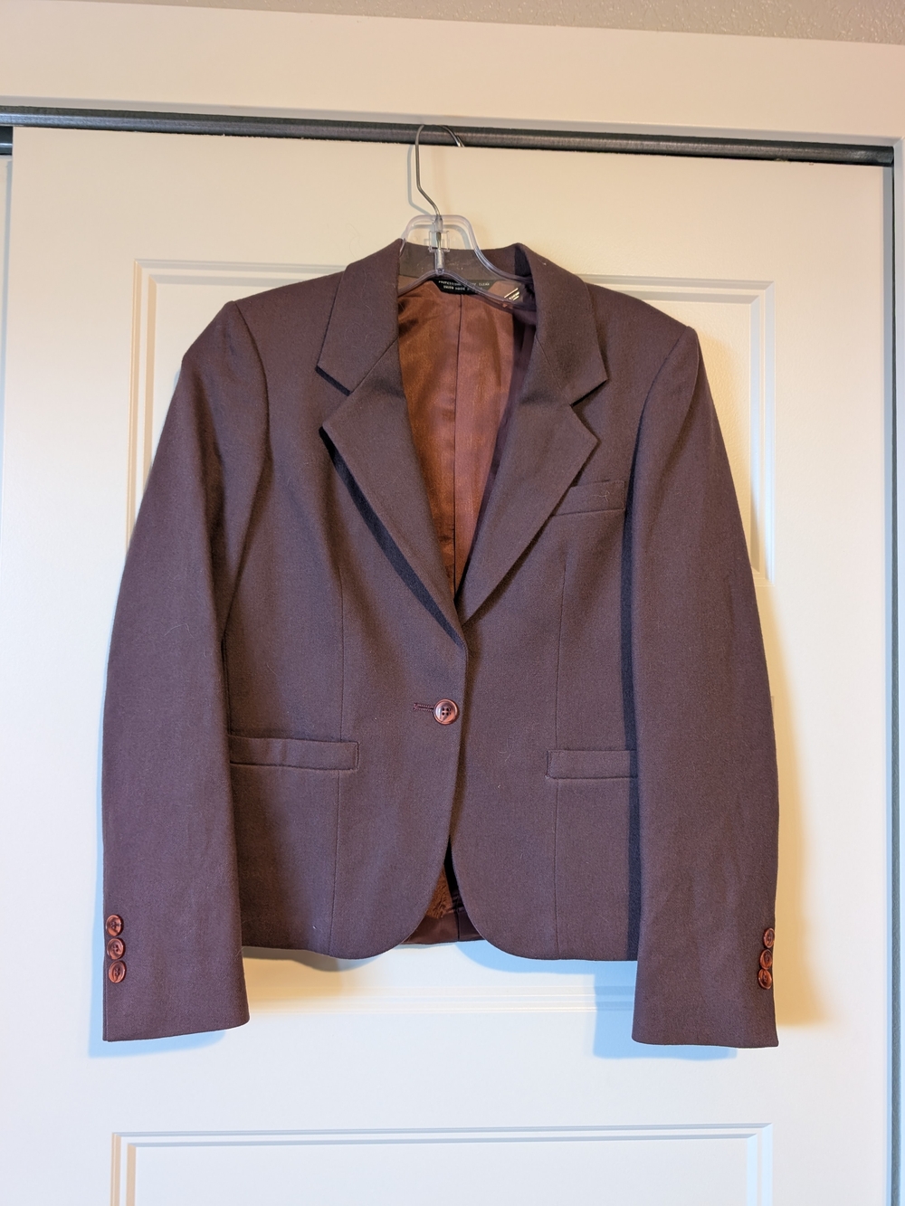 Women’s Purple Single-Button Blazer - Classic Tailored Fit